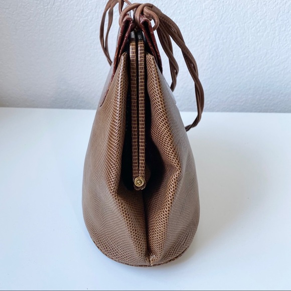 Vintage Luc Benoit 70s 80s Alligator Leather Bag. - Picture 5 of 13